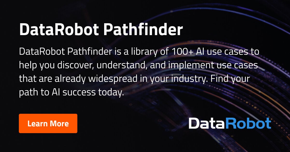 DataRobot Pathfinder